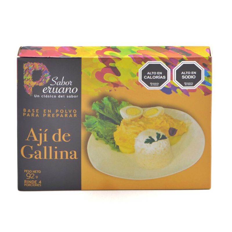 SABOR PERUANO - BASE AJI GALLINA  S P 92 GR
