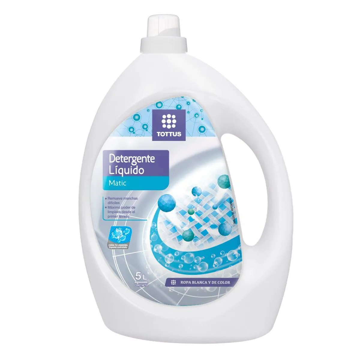 TOTTUS - Detergente Líquido Matic Botella Tottus 5 lt