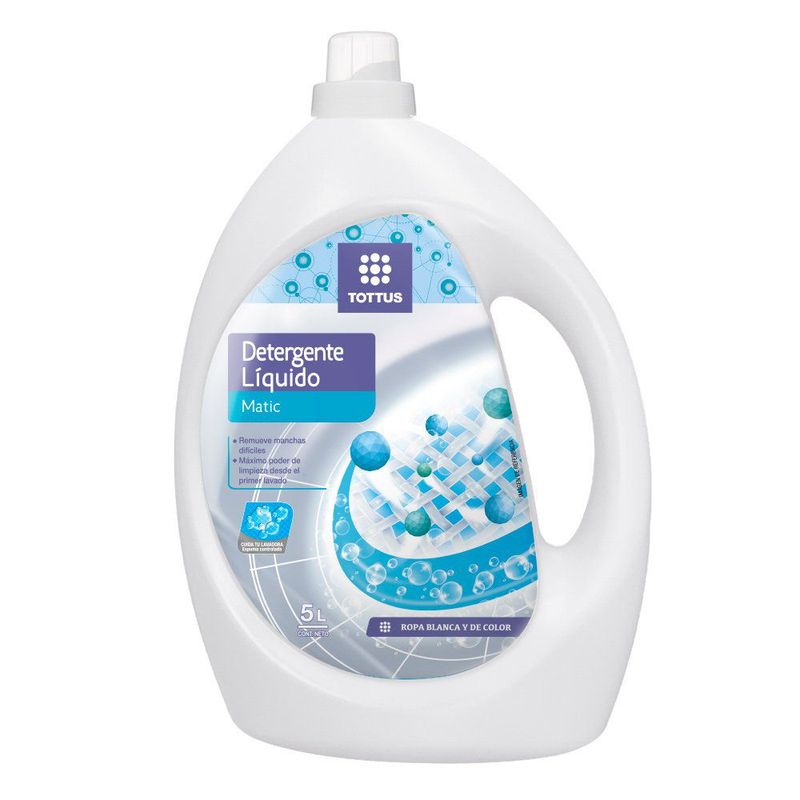 TOTTUS - Detergente Líquido Tottus Matic Botella 5 L