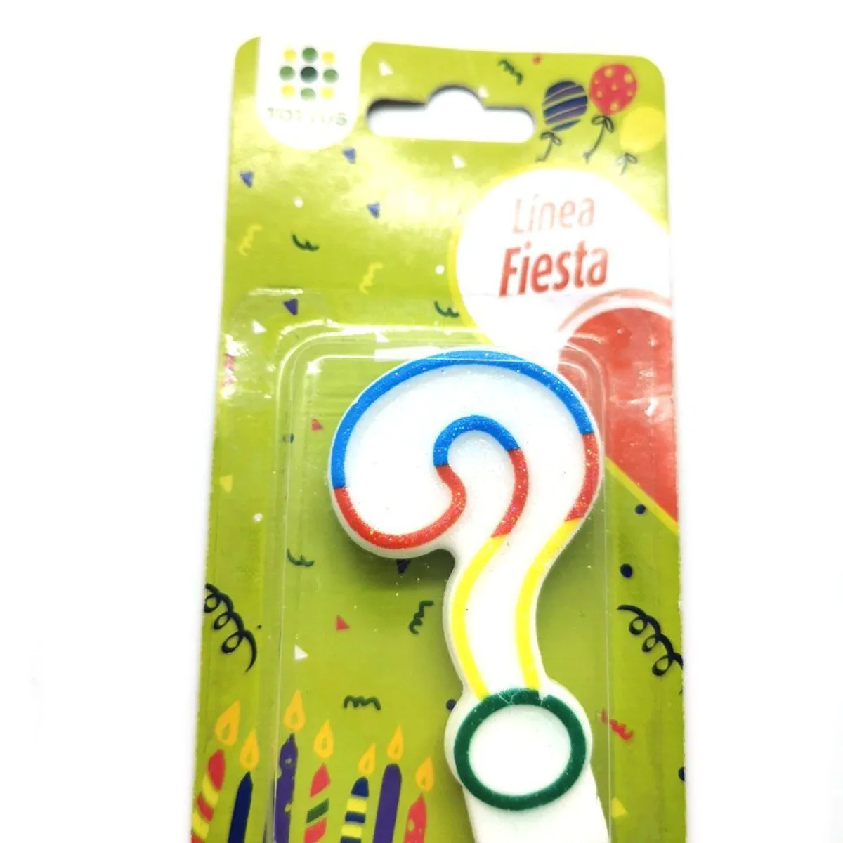 TOTTUS - Vela Numeral Glitter Interrogacion  1 Un