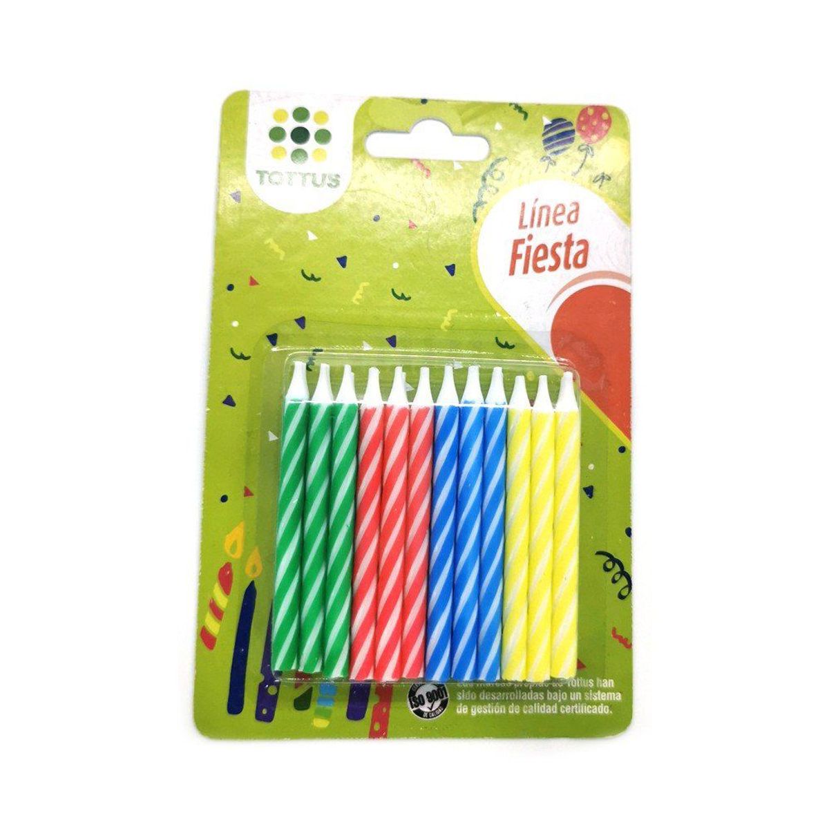 TOTTUS - Velas Espiral  12 Un