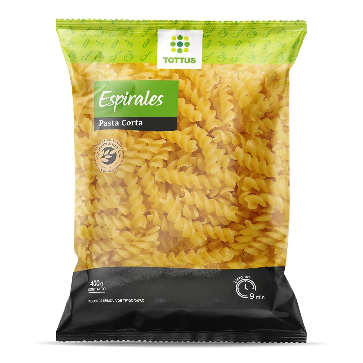 TOTTUS - Pasta Espirales Tottus 400 g