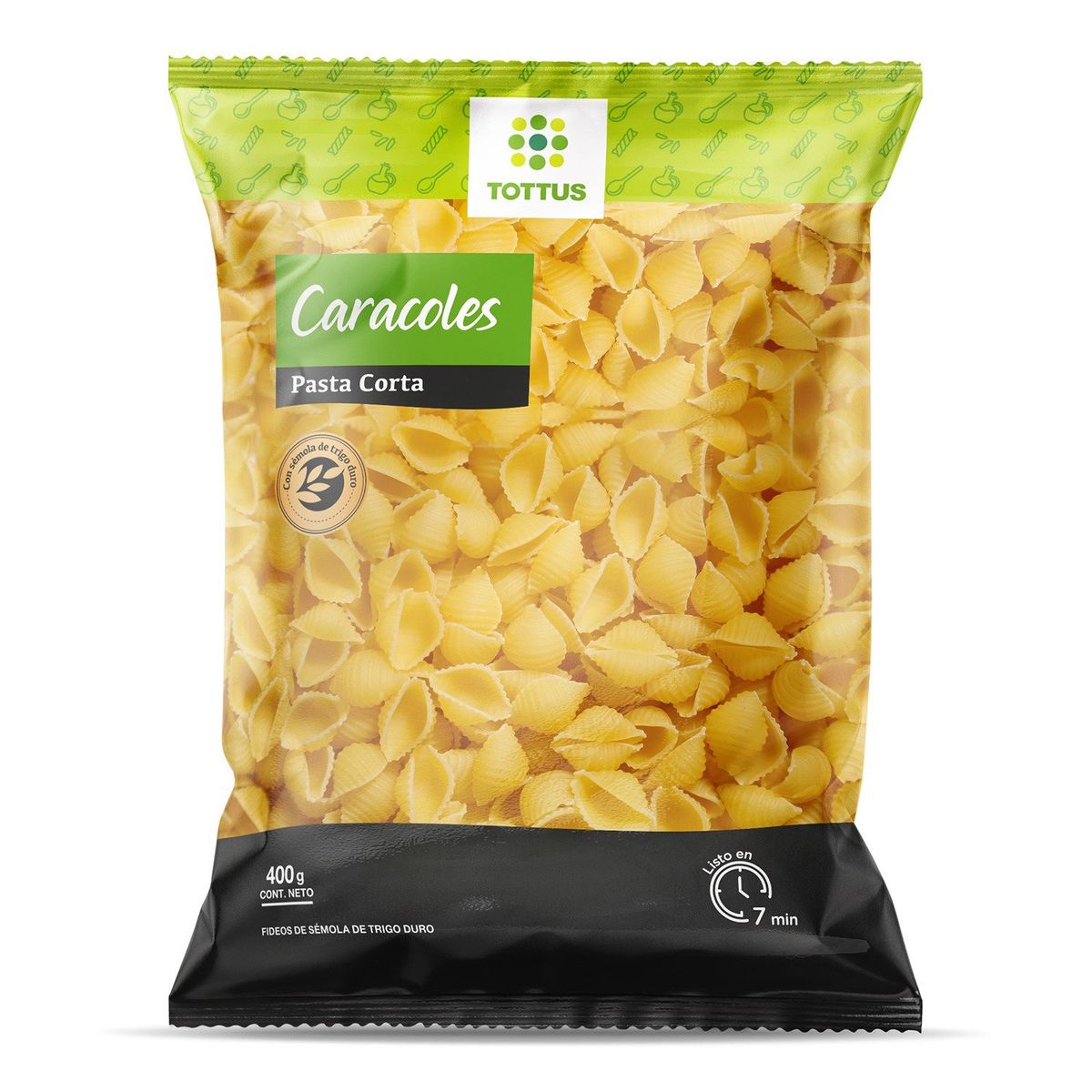 TOTTUS - Pasta Caracol Tottus 400 g