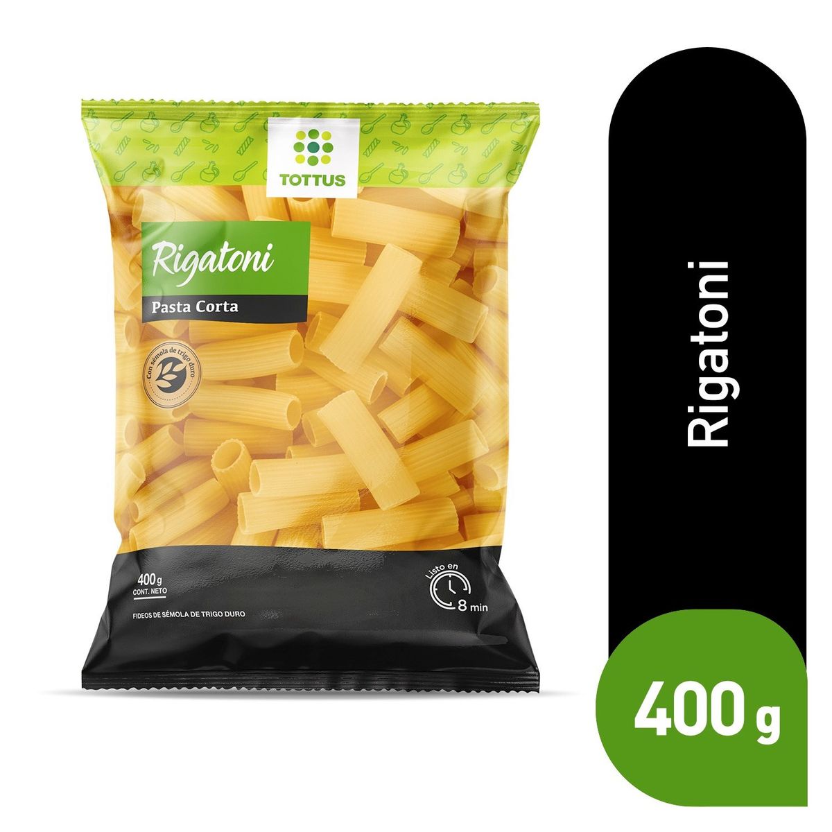 TOTTUS - Pasta Rigatoni Tottus 400 g