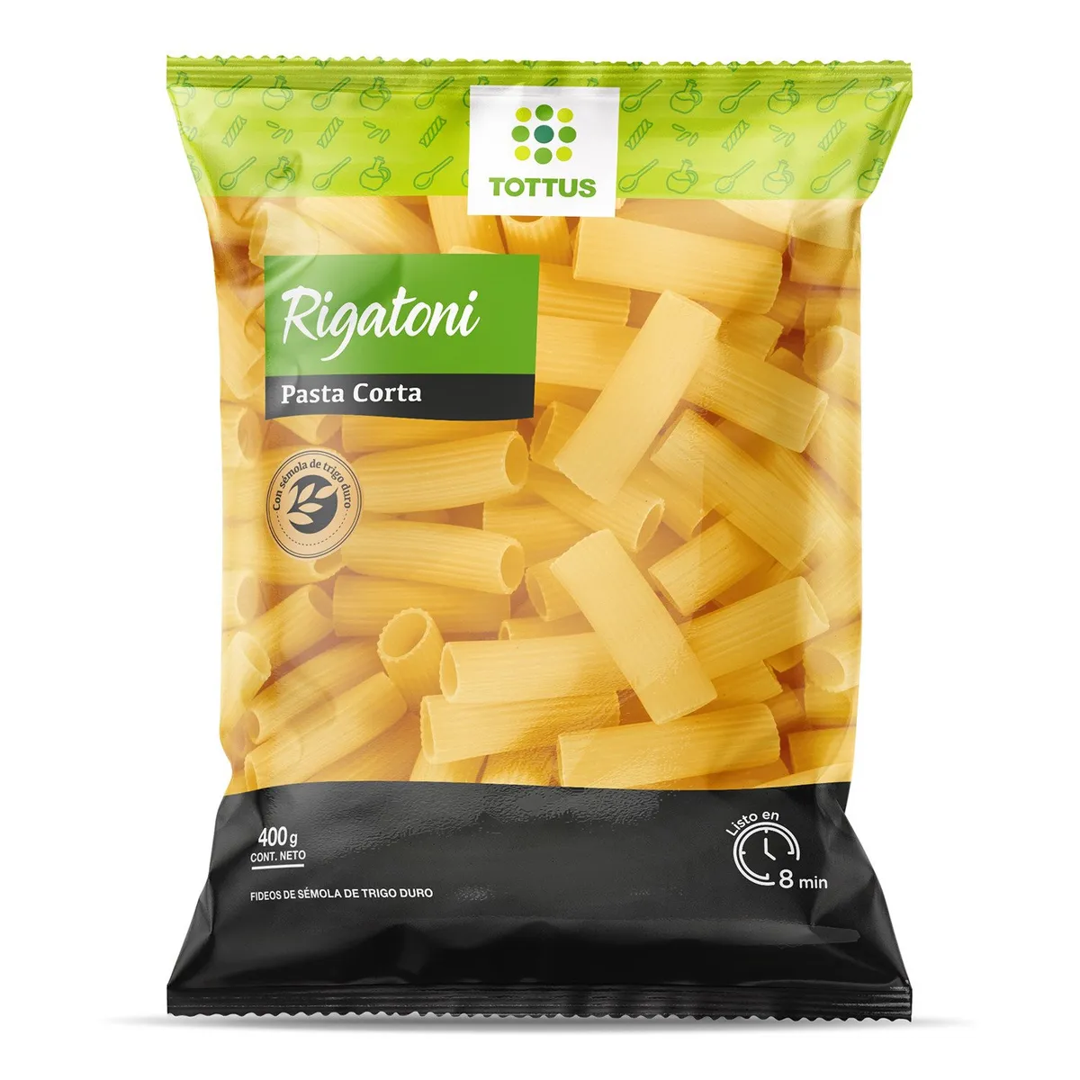 TOTTUS - Pasta Rigatoni Tottus 400 g