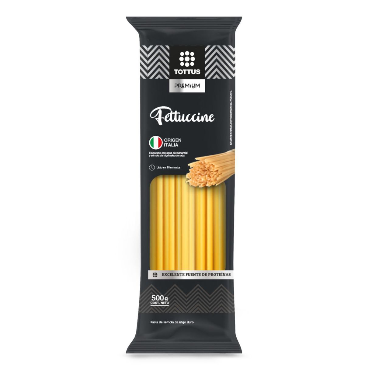 TOTTUS PREMIUM - Pasta Fettuccine Tottus Premium 500 g