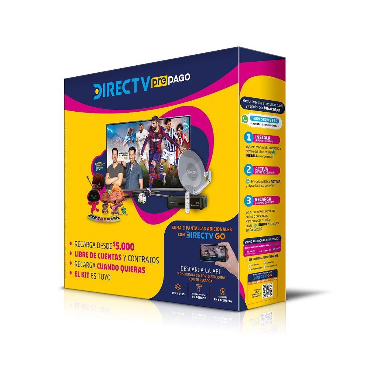 DIRECTV - Kit Prepago Direct TV HD