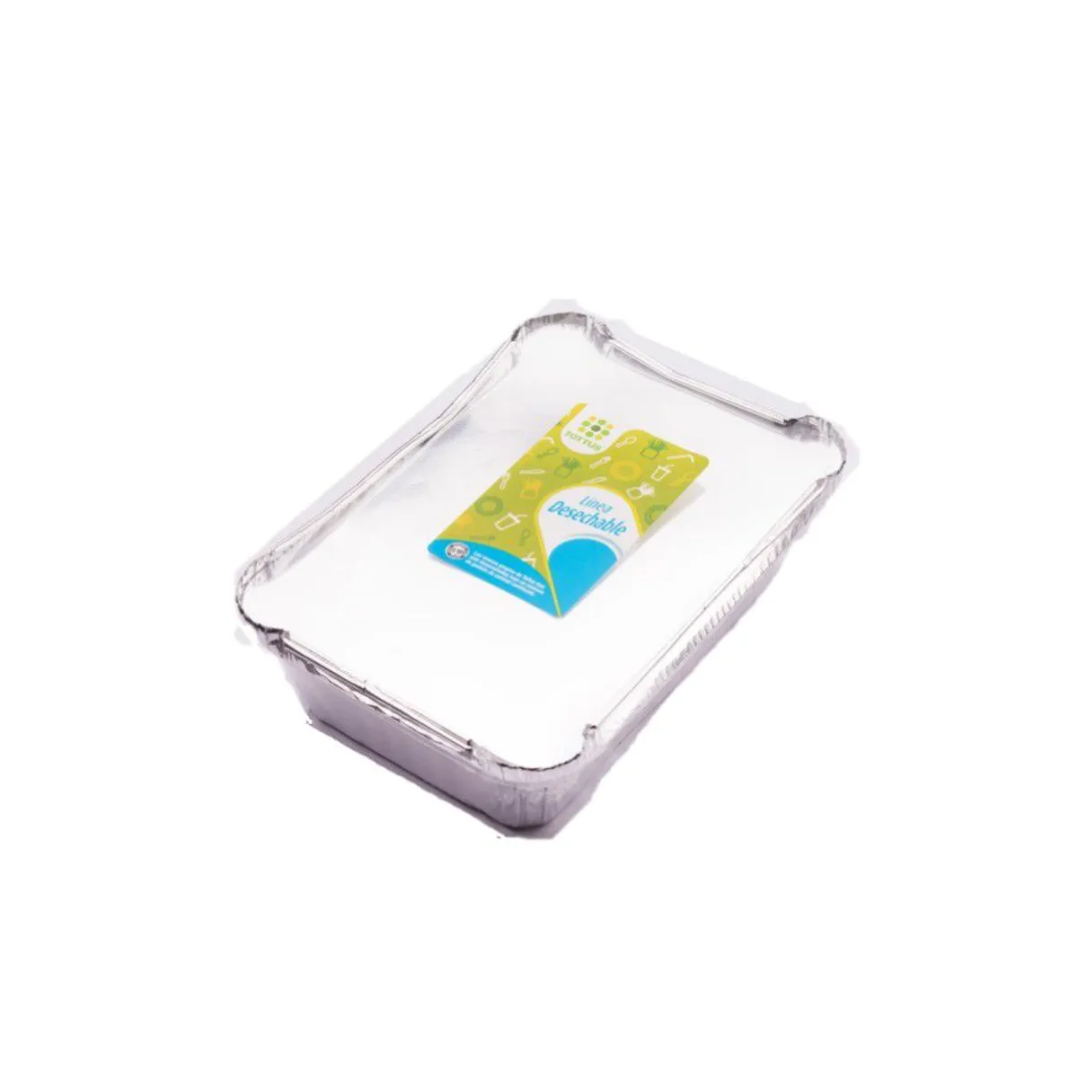 TOTTUS - Bandeja Aluminio Tottis 940 ml 2 Un