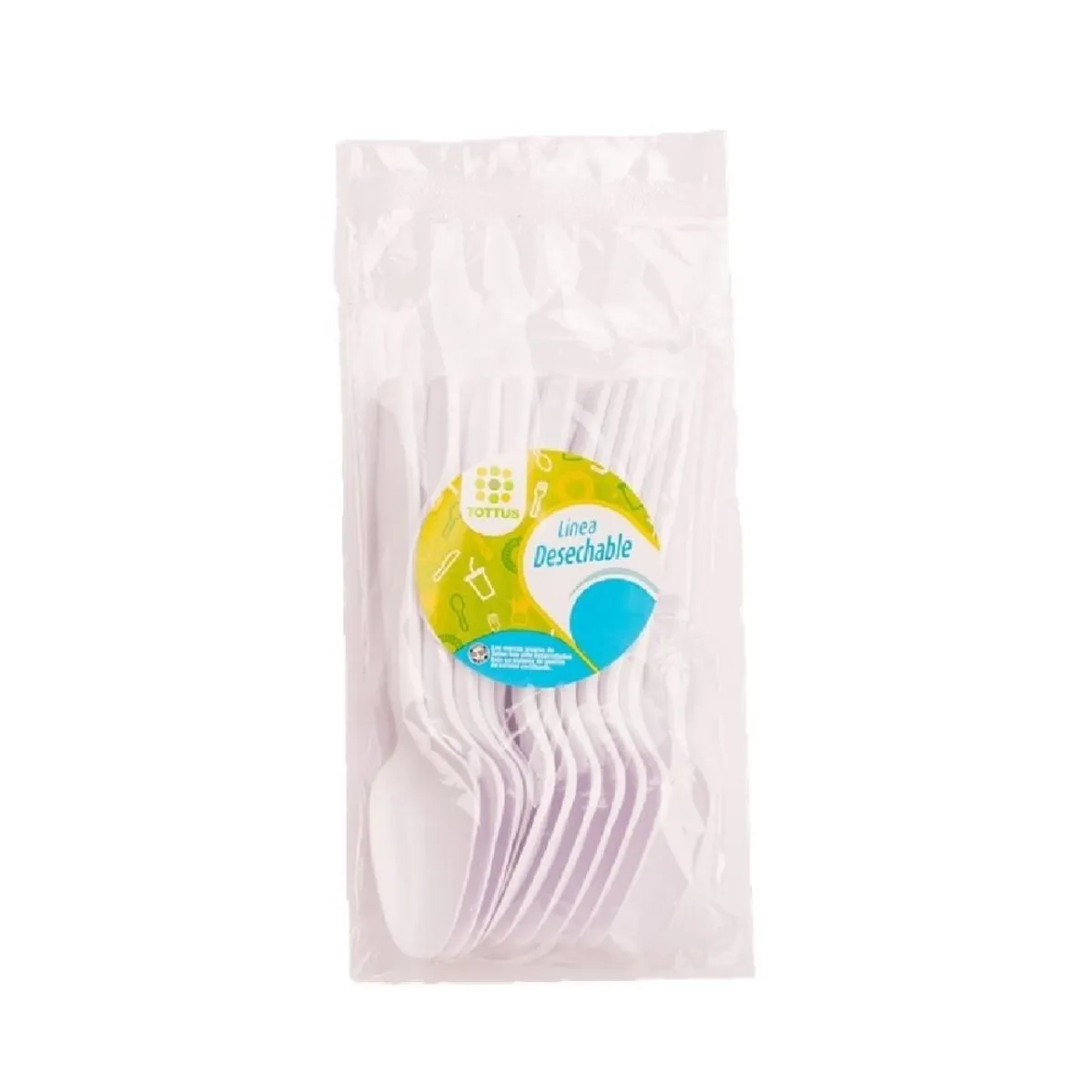 TOTTUS - Cucharas Plásticas Tottus 12 Un