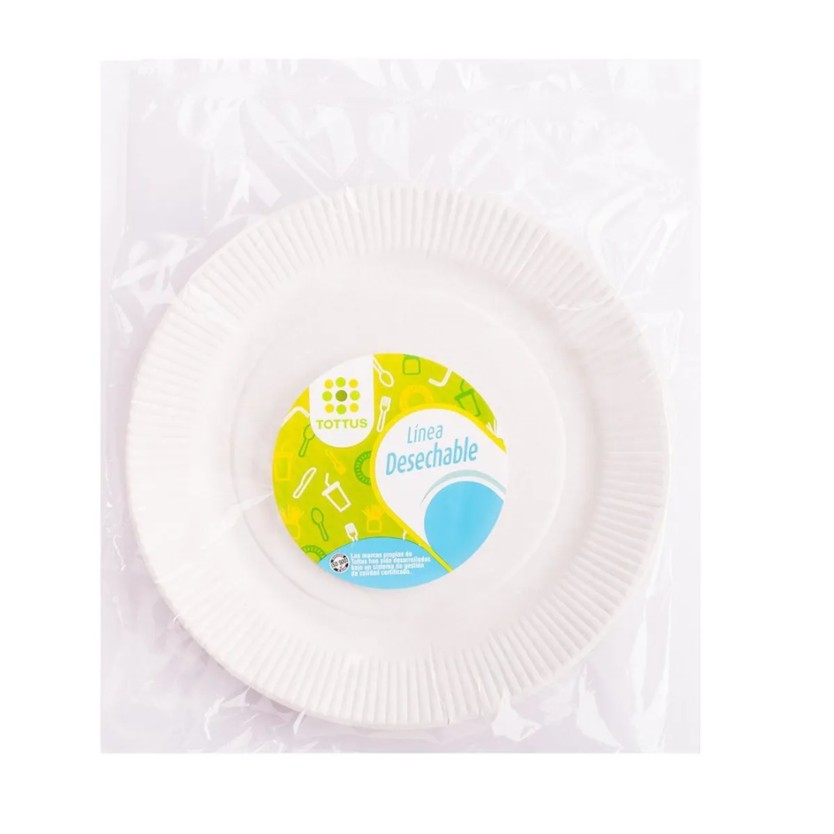 TOTTUS - PLATO GRANDE CARTON TOTTUS 12 UN