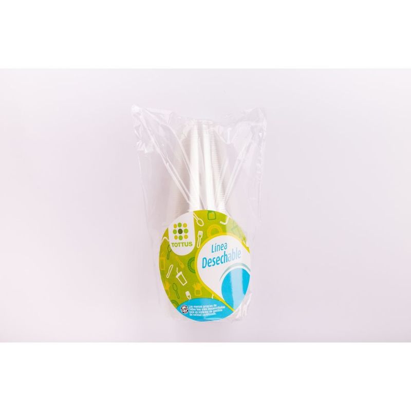 TOTTUS - VASO TRANSP. 300CC PLASTICO TOTTUS 20 UN