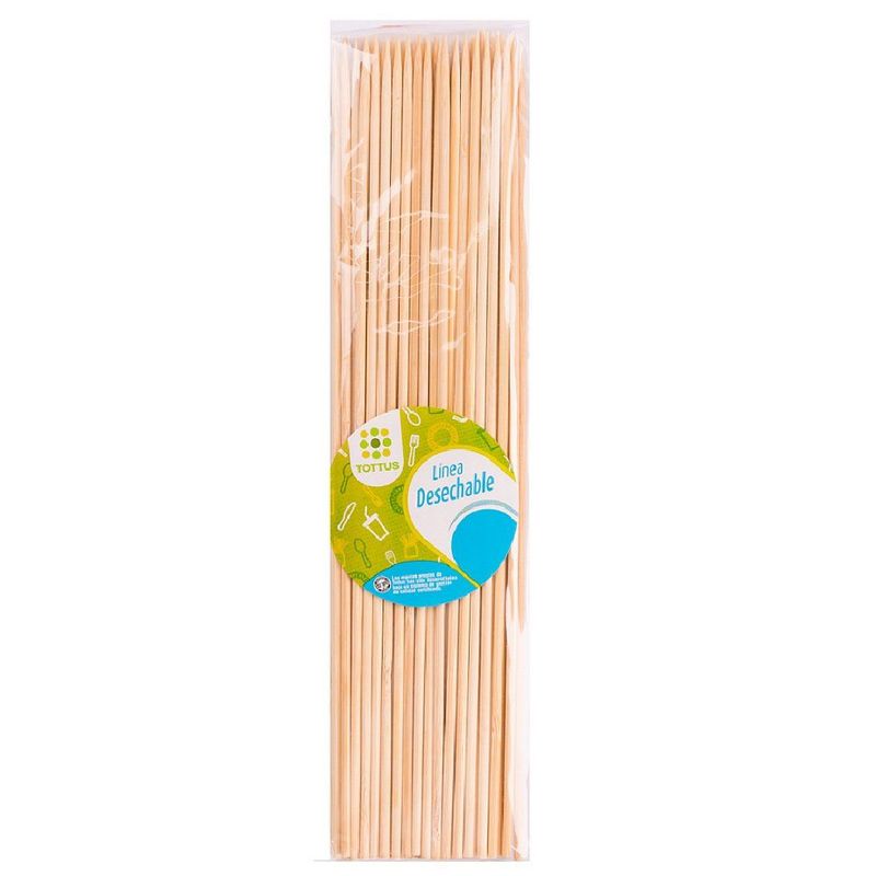 TOTTUS - Brochetas Bambu 25.5 cm Tottus 50 Un