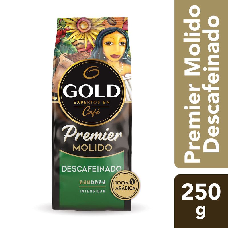 GOLD - Café molido descafeinado