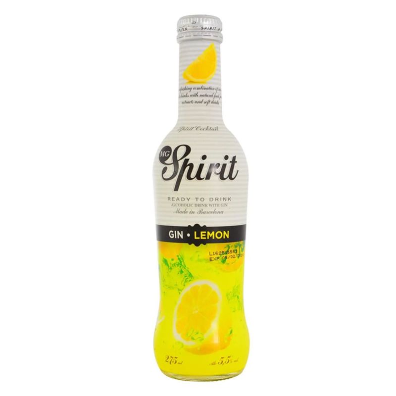 SPIRIT - COCKTAIL GIN LEMON  SPIRIT  5.5G 275 ML