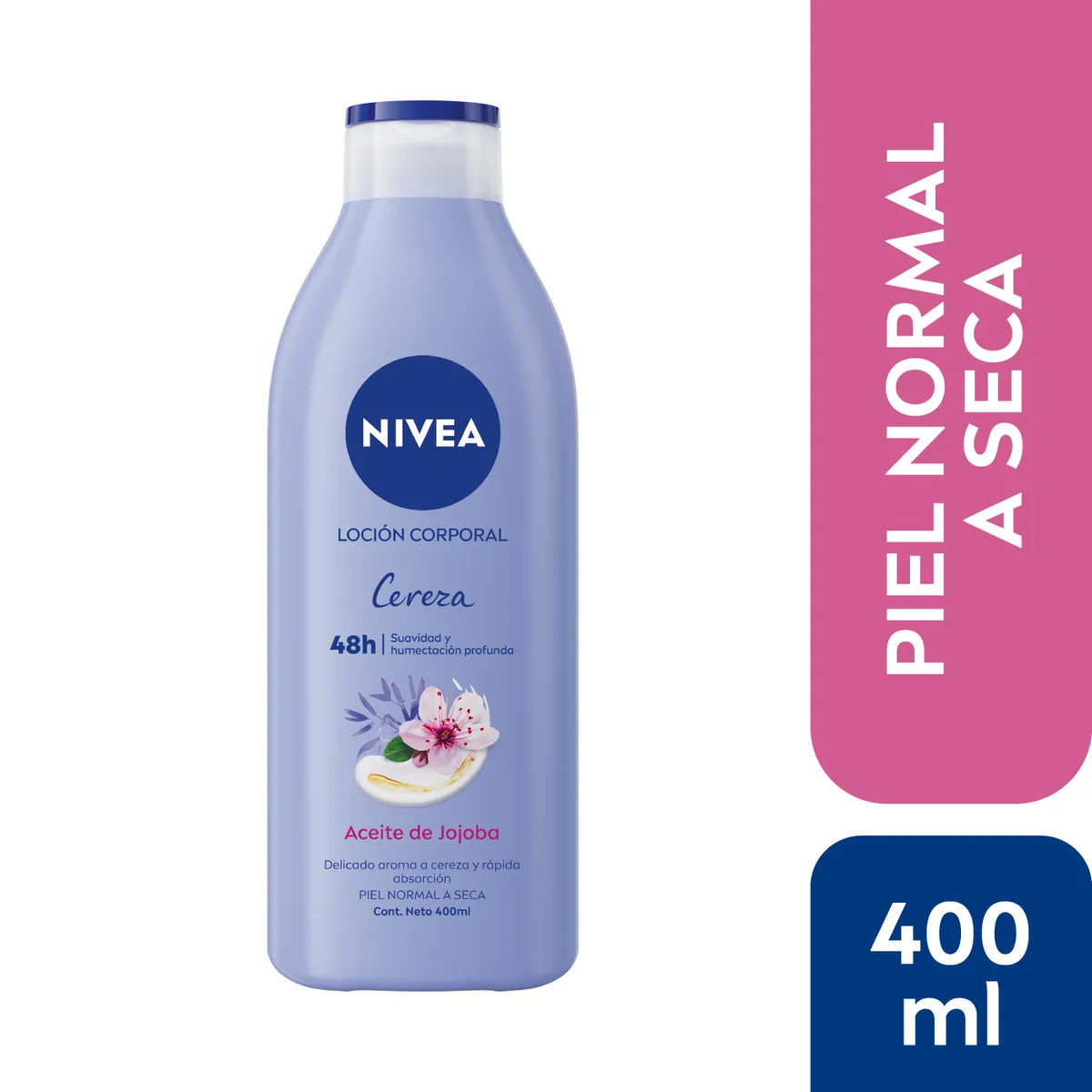 NIVEA - Loción Corporal Nivea Cereza y Aceite de Jojoba 400 ml