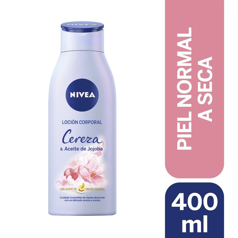 NIVEA - Loción Corporal Nivea Cereza y Aceite de Jojoba 400 ml