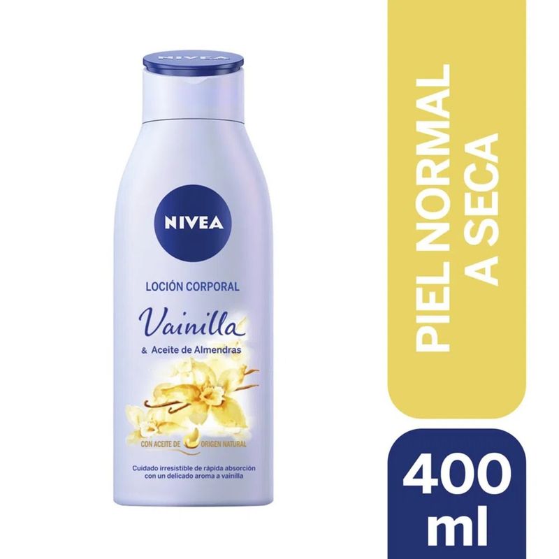 NIVEA - Loción Corporal Nivea Vainilla y Aceite de Almendras 400 ml