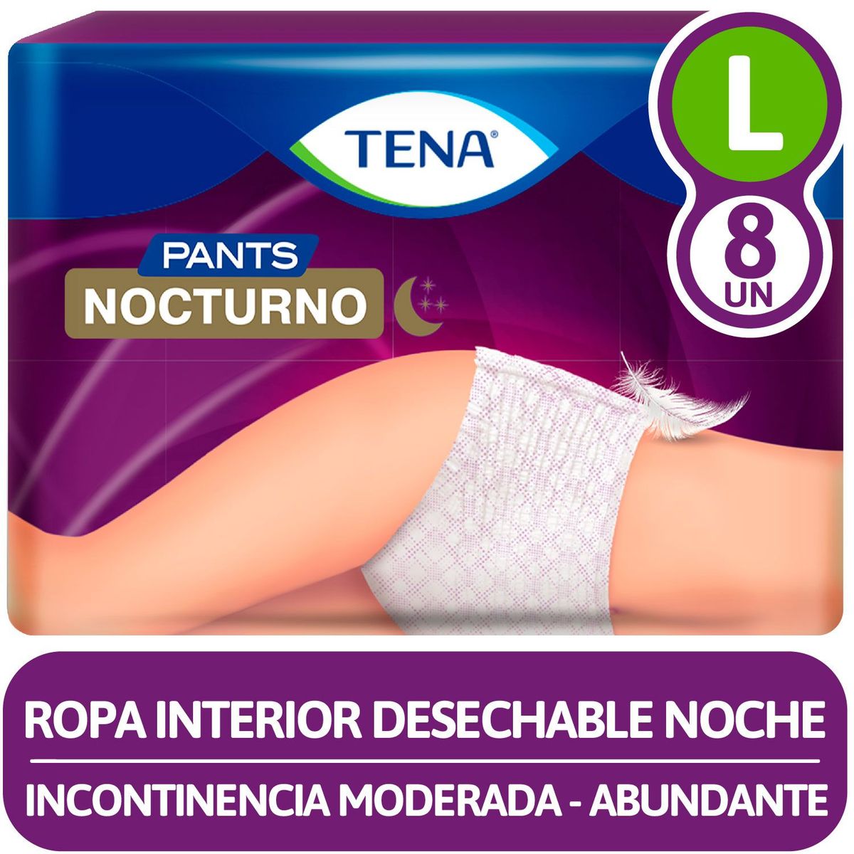 TENA - Pañal Adulto Pants Nocturno Talla L