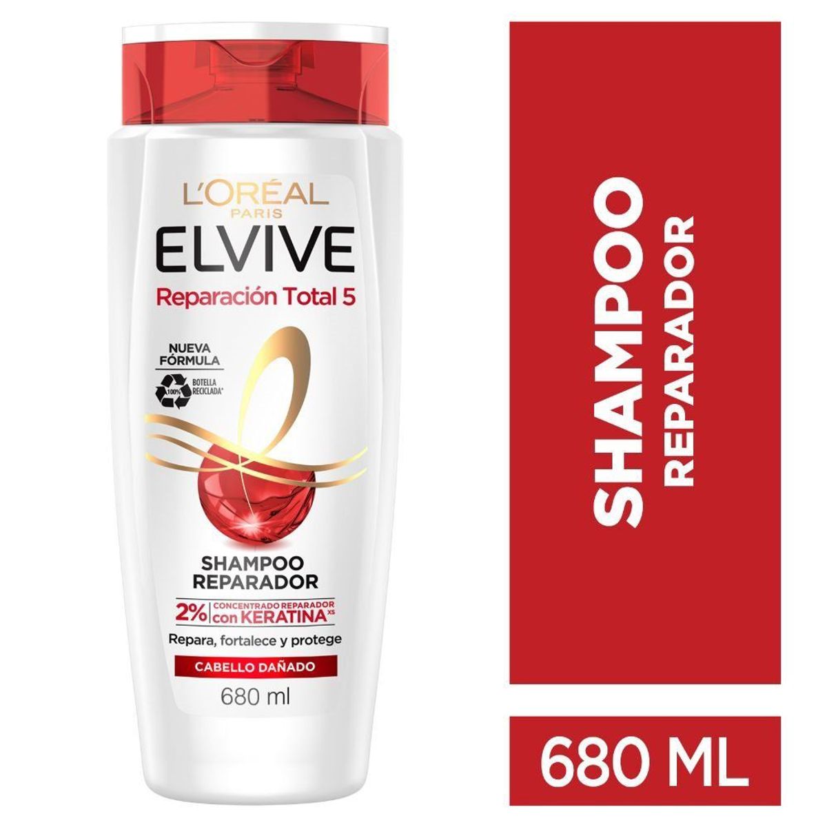 ELVIVE - Shampoo Elvive Reparador Cabello Dañado 680 ml