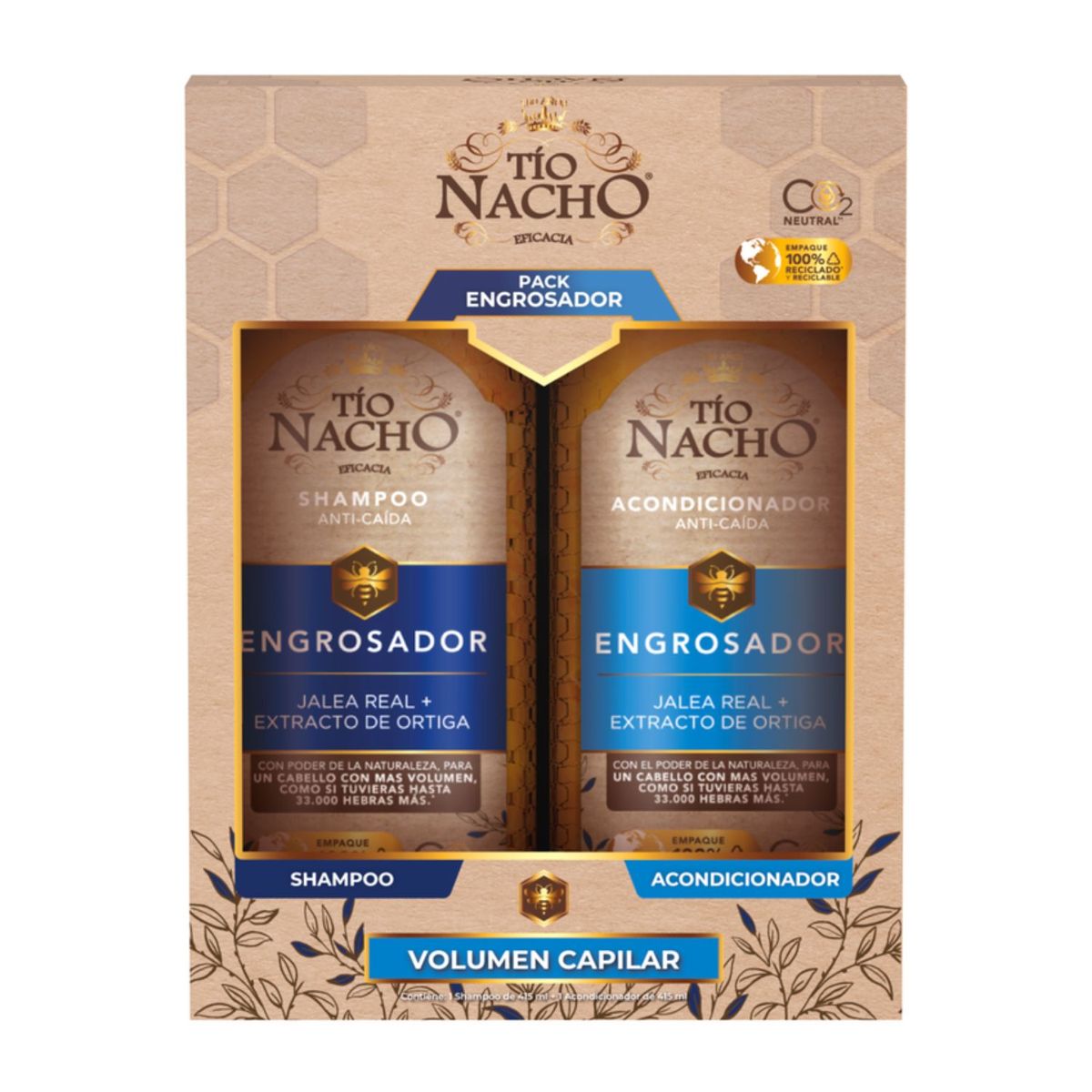TIO NACHO - Pack Shampoo + Acondicionador Engrosador