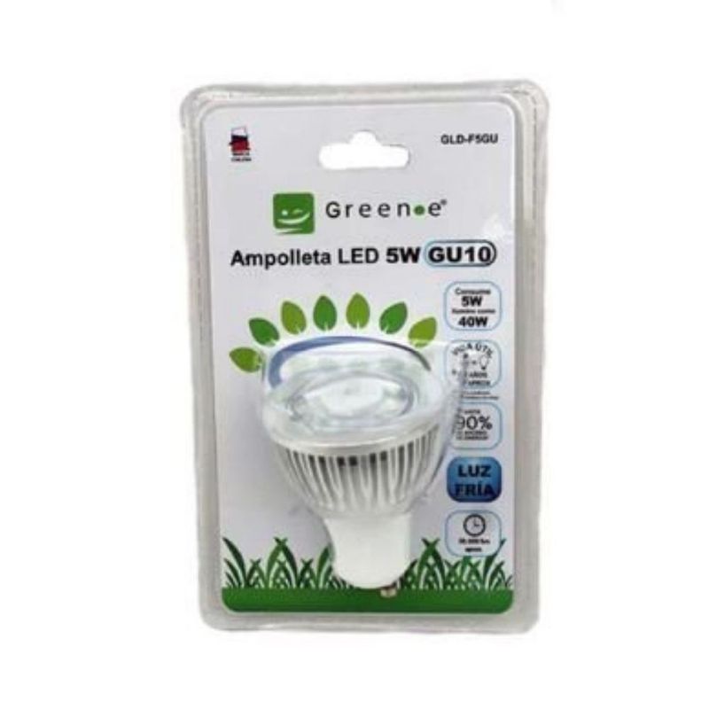 GREEN-E - Ampolleta Led 5W Gu10 Fría