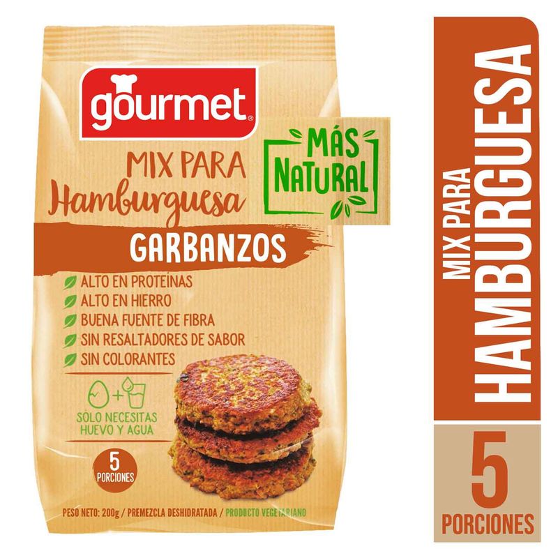 GOURMET - MEZCLA HAMBURGUESA GARBANZO  GOUR 200 GR
