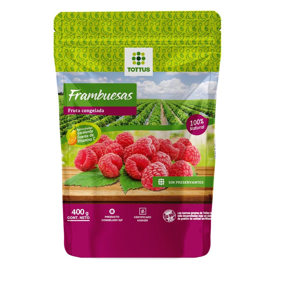 TOTTUS - Fruta Congelada Frambuesa