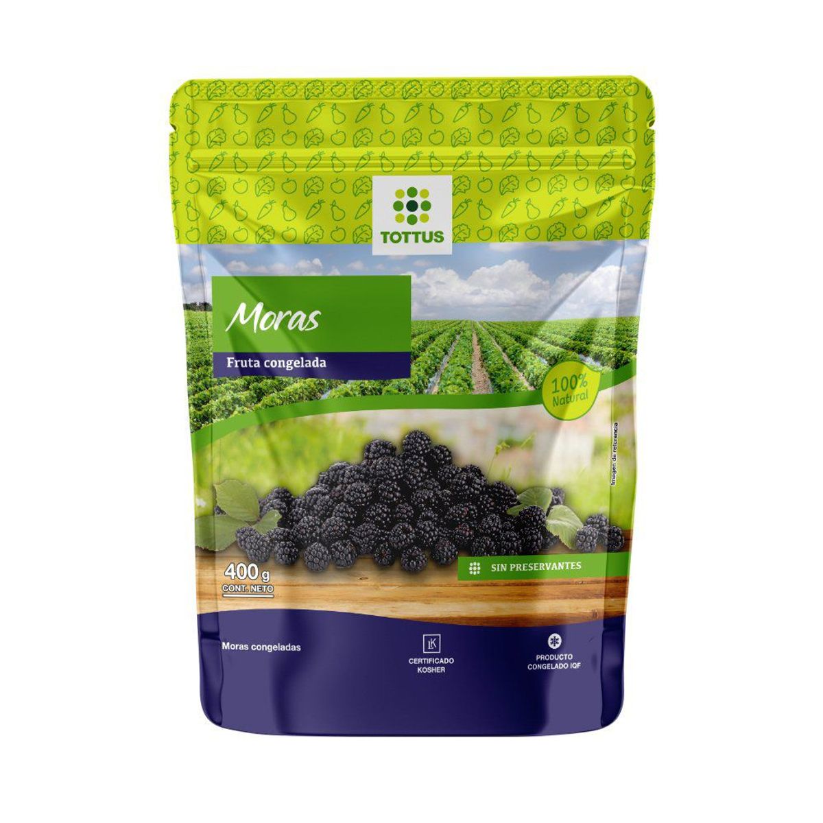 TOTTUS - Fruta Congelada Mora