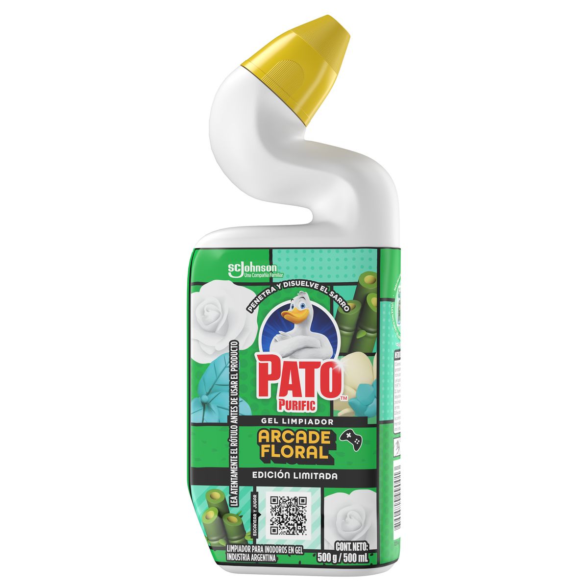 PATO PURIFIC - Limpiador de Baño Gel Encanto Floral Pato Purific 500 ml