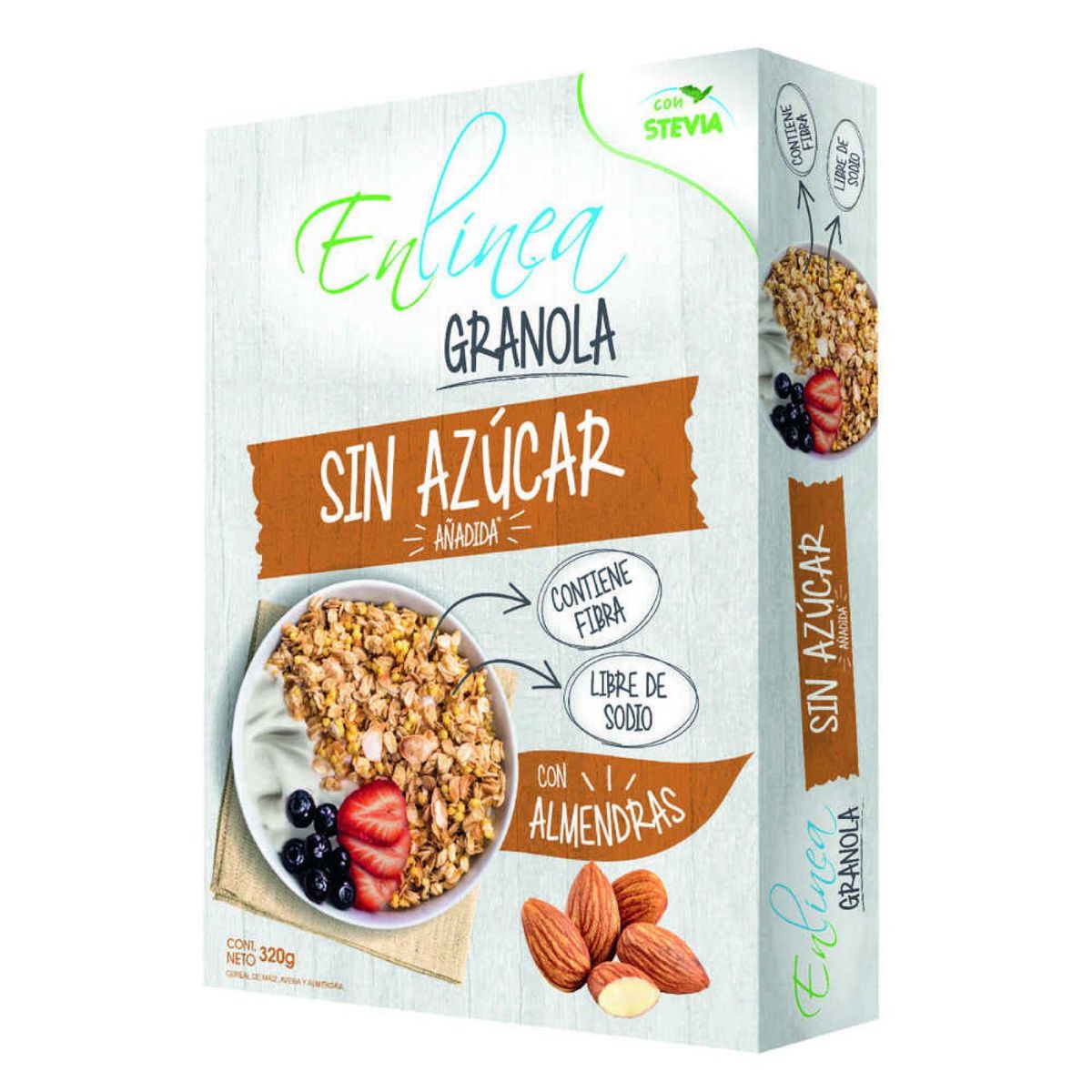 EN LINEA - Granola almendra sin azucar añadida