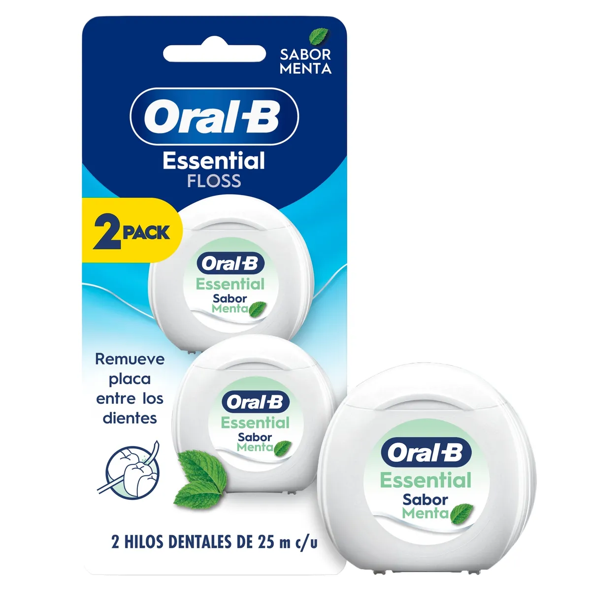 ORAL B - Hilo Dental Sabor Menta Essentialfloss