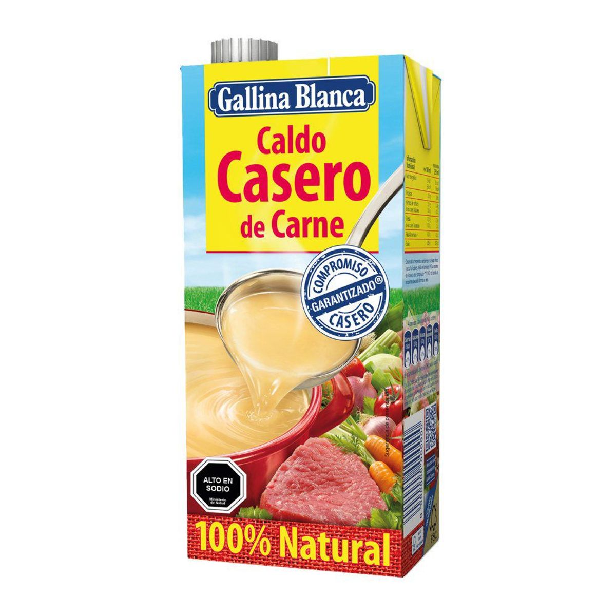GALLINA BLANCA - CALDO CARNE 100 NAT GALLINA BLANCA 1 LT