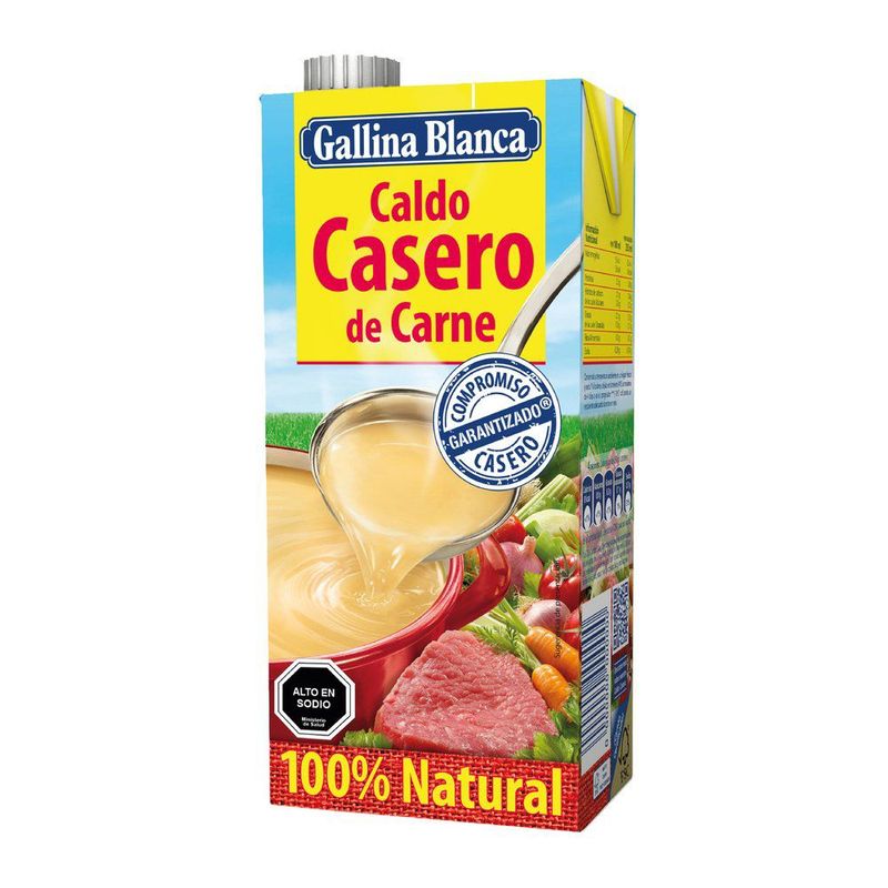 GALLINA BLANCA - CALDO CARNE 100 NAT GALLINA BLANCA 1 LT
