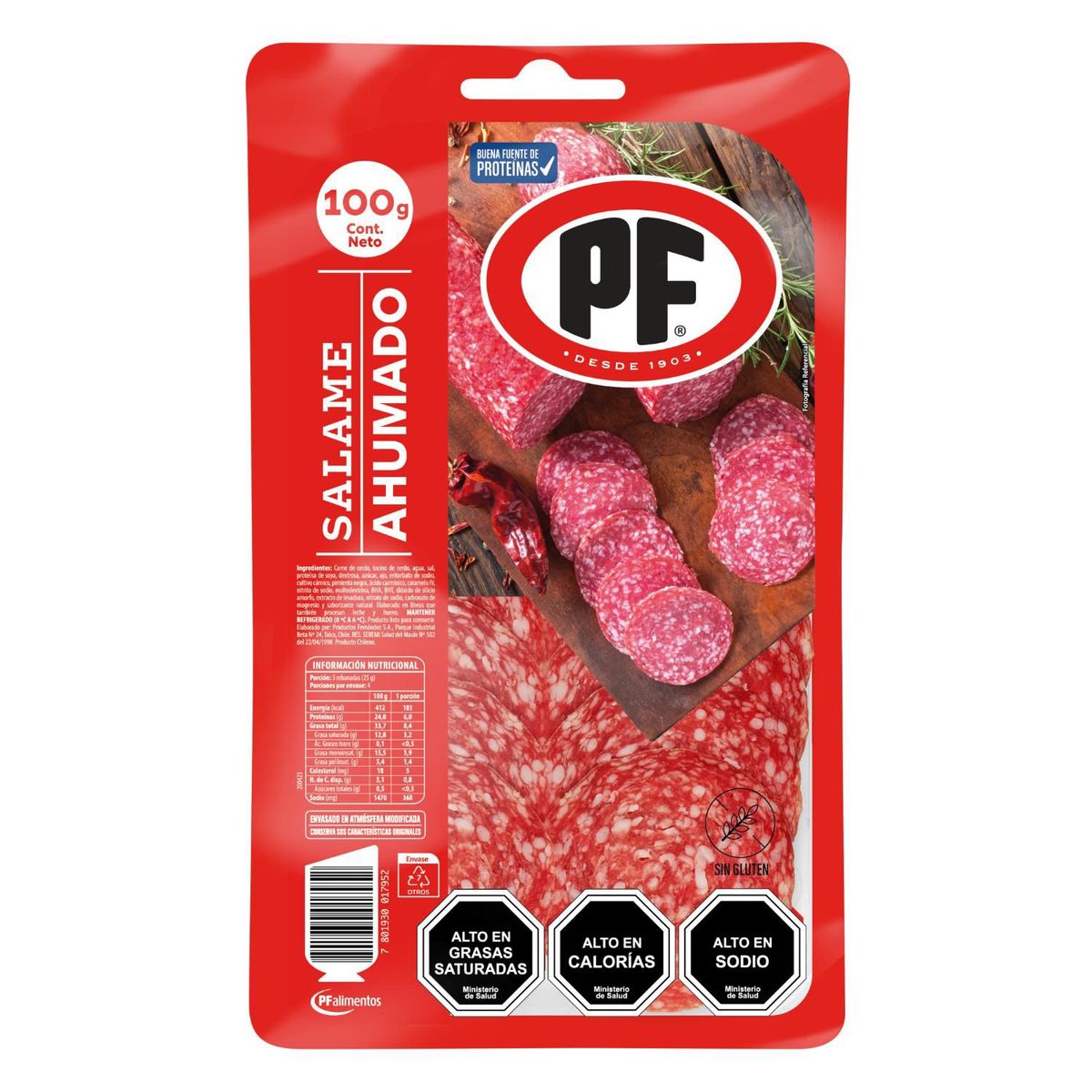 PF - Salame Ahumado PF 100 g