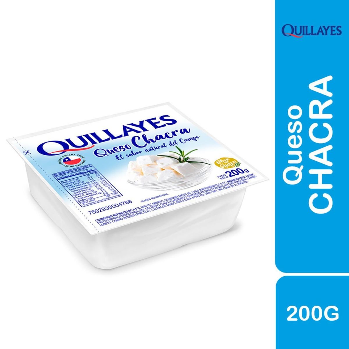 QUILLAYES - Queso Chacra Fresco Quillayes 200 g
