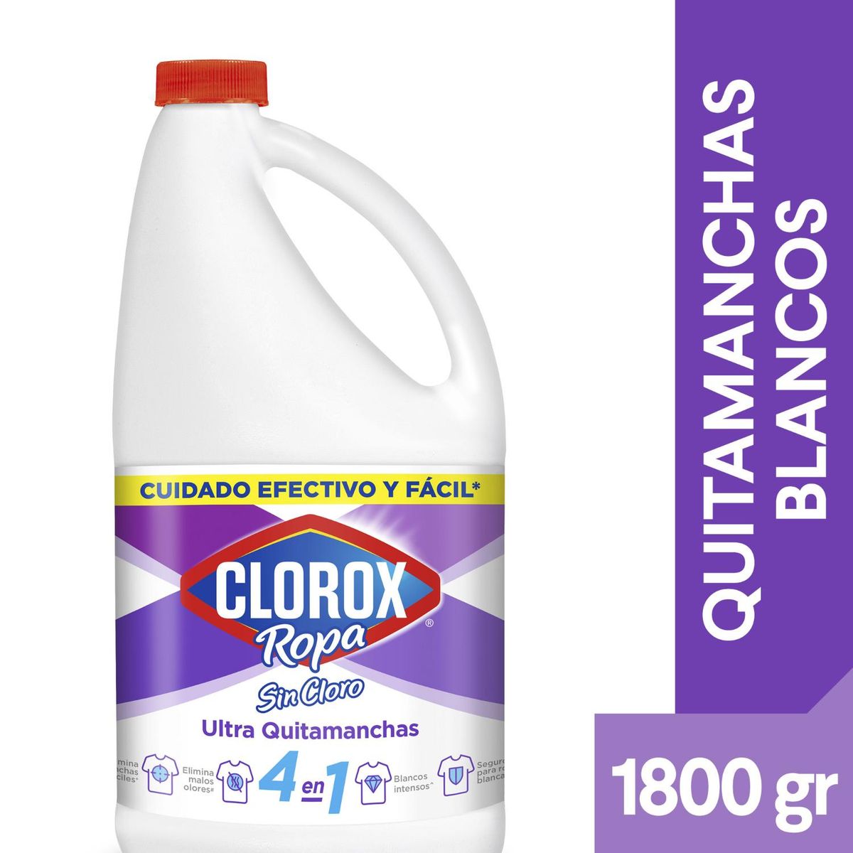 CLOROX - Quitamanchas Líquido Ropa Blanca Clorox 1.8 lt