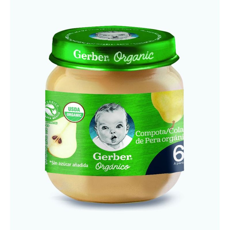 GERBER - COLADO OGRANICO GERBER PERA   113 GR