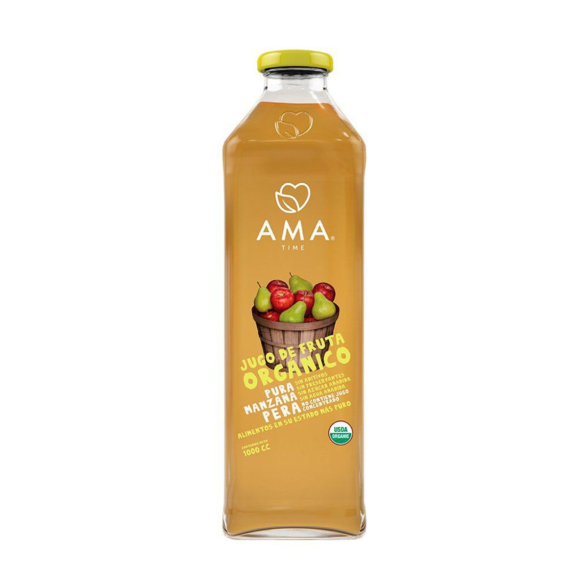 AMA - JUGOS MANZANA PERA ORGANICO AMA 1000CC