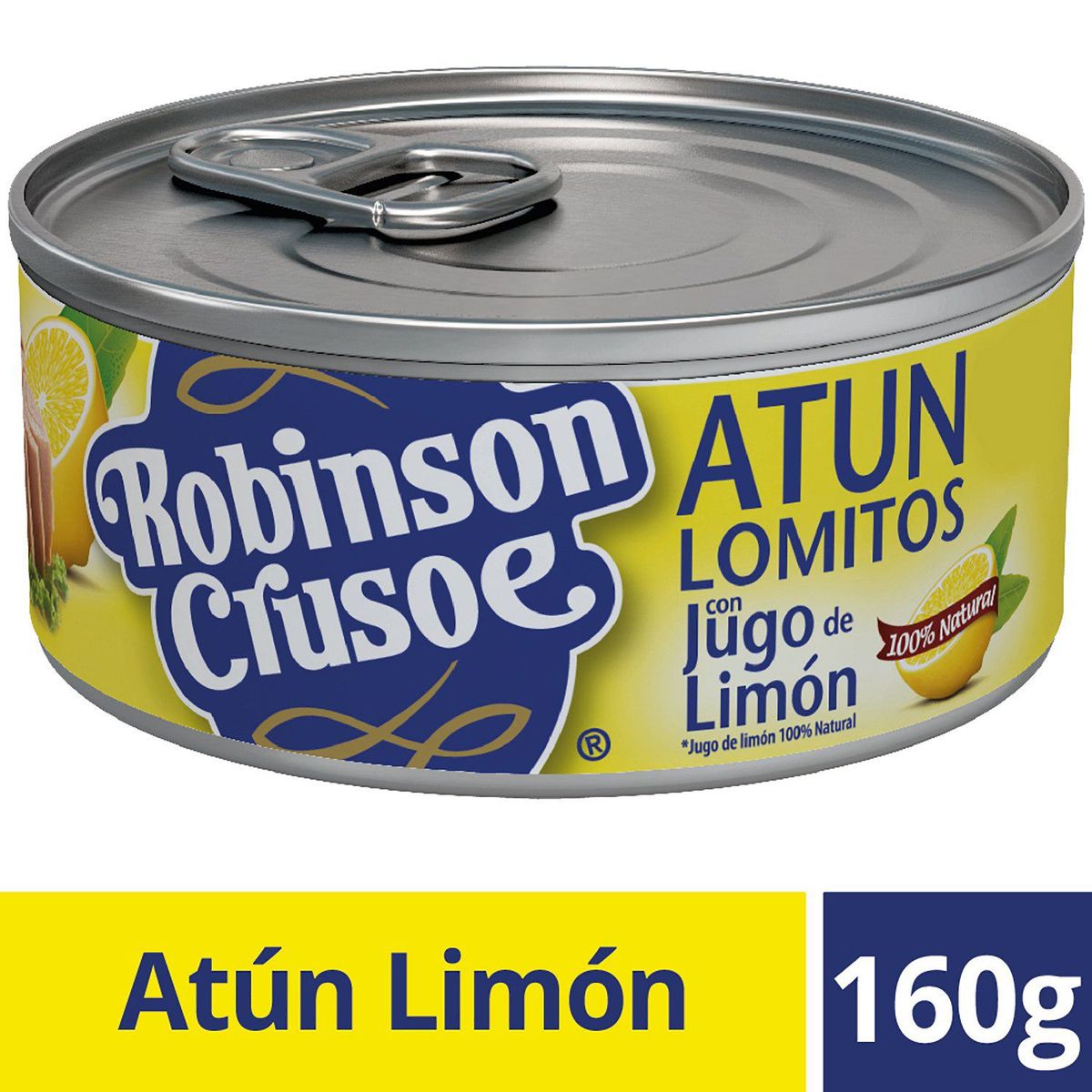 ROBINSON CRUSOE - Atún Lomitos con Jugo de Limón Robinson Crusoe 160 g