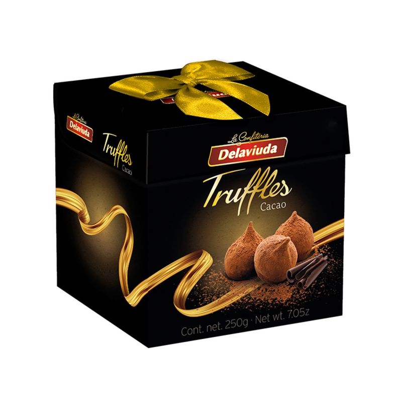 DELAVIUDA - Caja de Trufas de Cacao Navidad Delaviuda 250 g