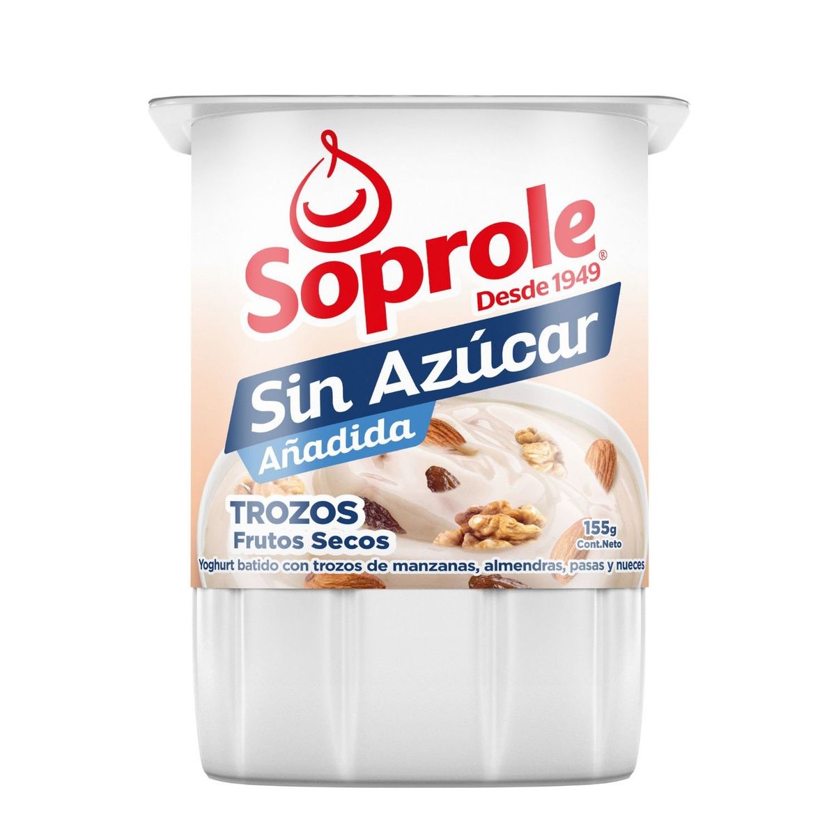 SOPROLE - Yoghurt sin Azúcar con Trozos de Frutos Secos