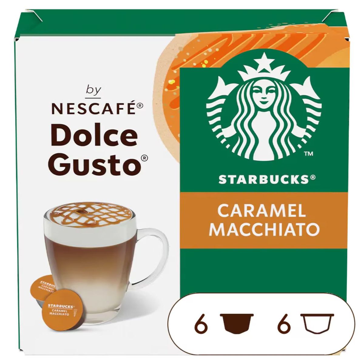 STARBUCKS - Cápsulas de Café Caramel Macchiato Starbucks 127.8 g