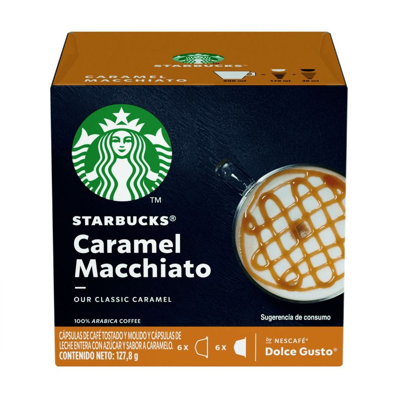 STARBUCKS - Cápsulas de Café Caramel Macchiato Starbucks 127.8 g