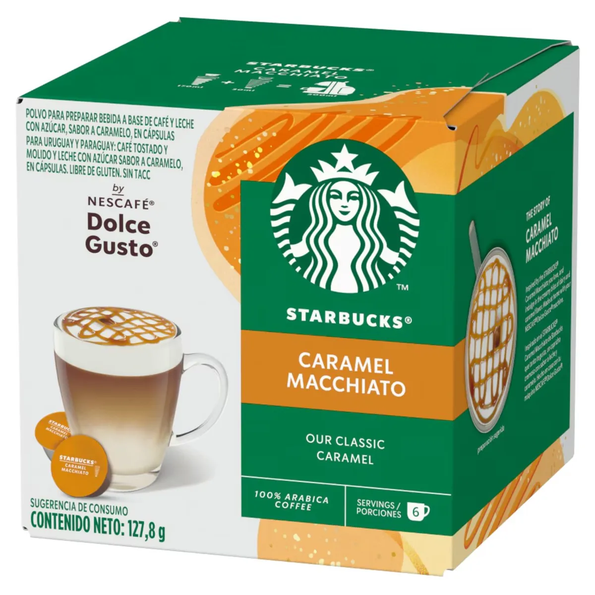 STARBUCKS - Cápsulas de Café Caramel Macchiato Starbucks 127.8 g