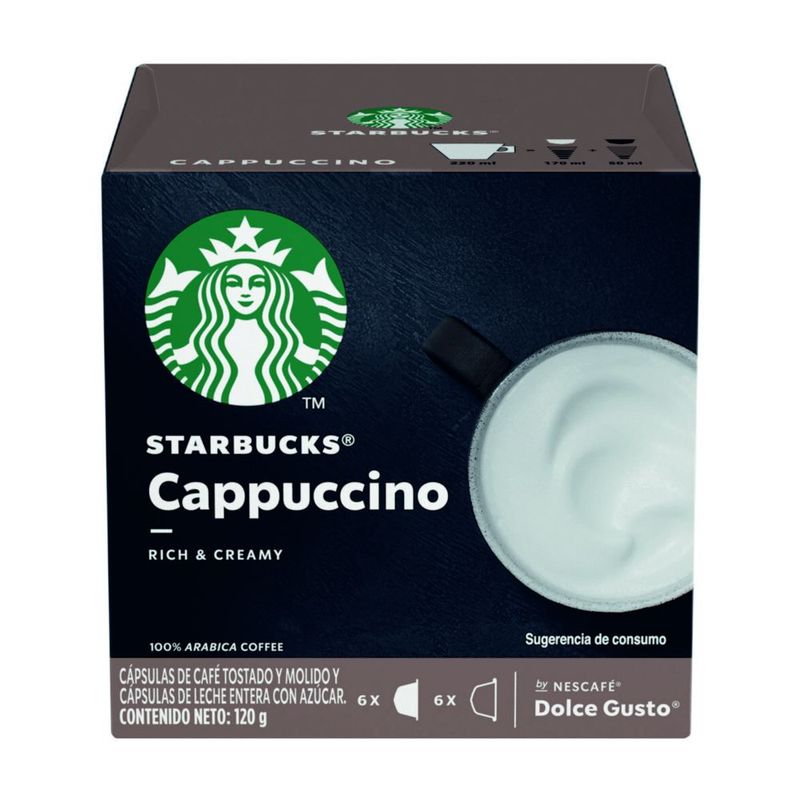 STARBUCKS - Starbucks Nescafé Dolce Gusto Cappuccino 12 Cápsulas