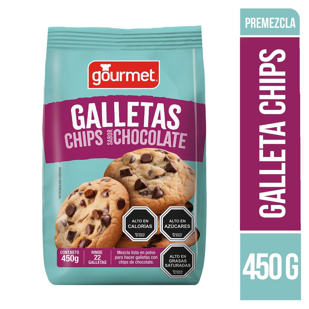 GOURMET - Premezcla Galletas Chips Gourmet 450 g