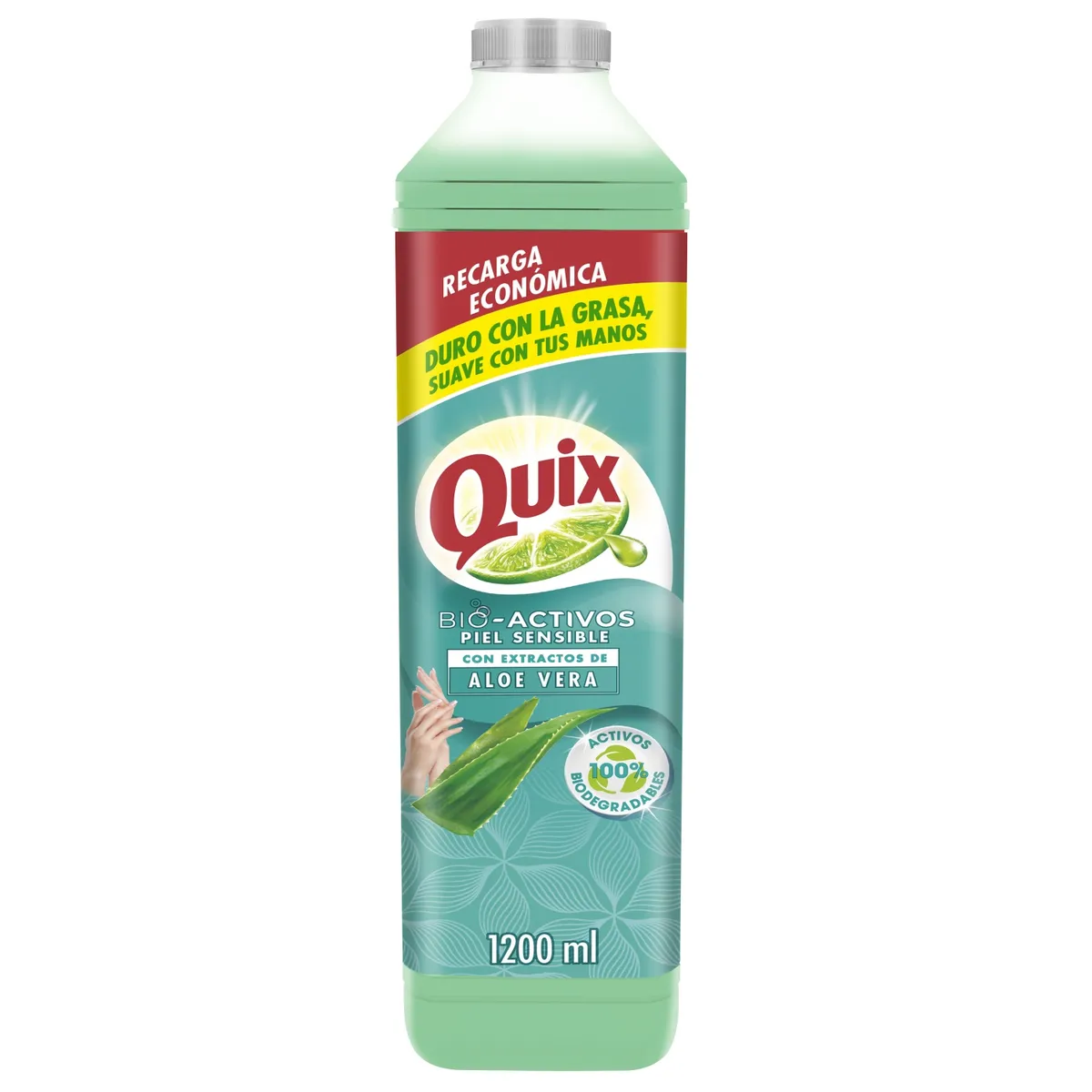QUIX - Lavaloza Quix Aloe Limón Piel Sensible 1.2 L