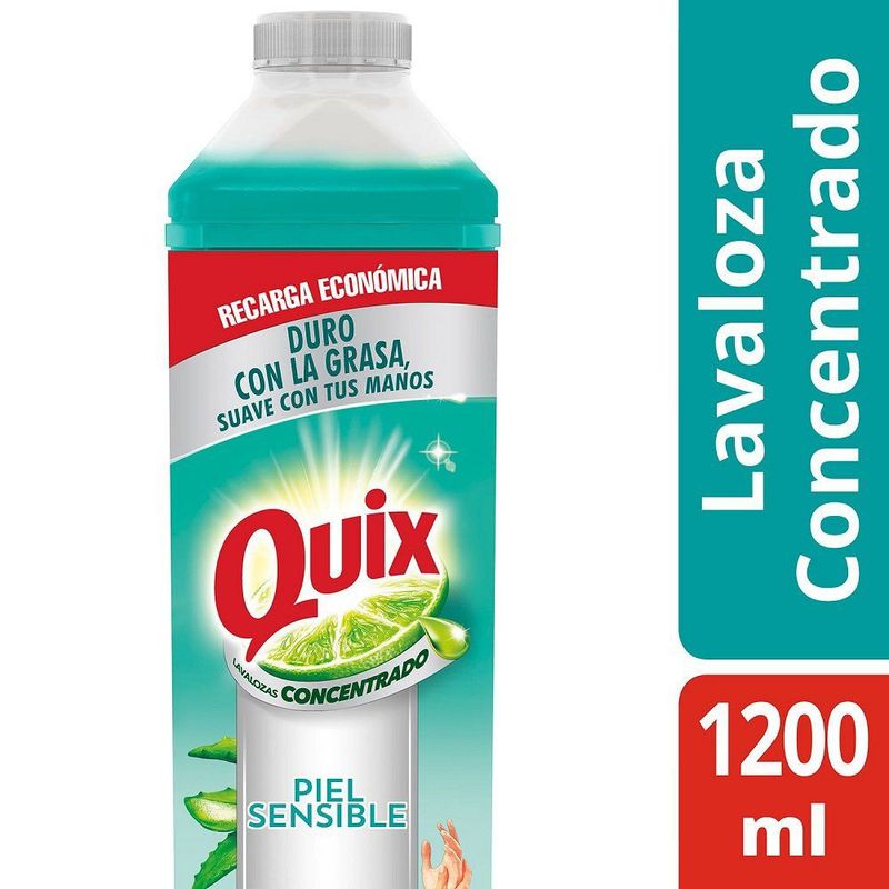 QUIX - Lavaloza Quix Aloe Limón Piel Sensible 1.2 L