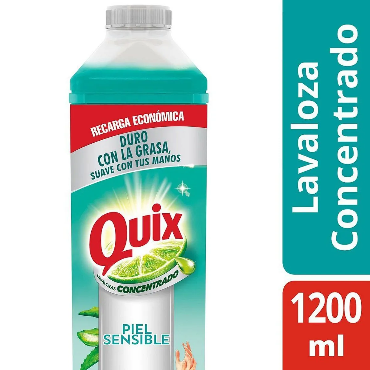 QUIX - Lavaloza Quix Aloe Limón Piel Sensible 1.2 L