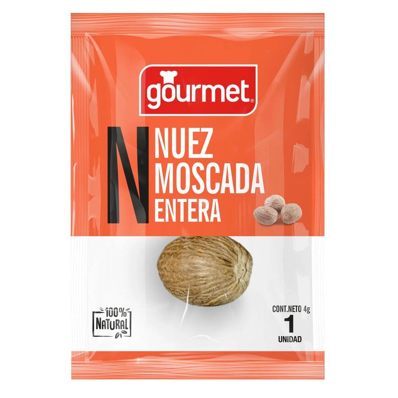 GOURMET - Nuez Moscada Entera Gourmet 4 g